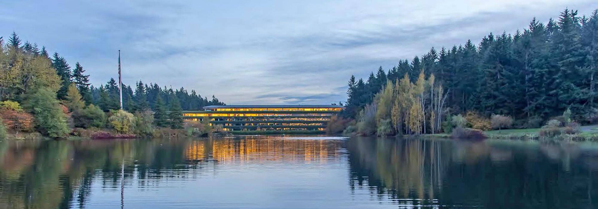 Weyerhaeuser International Headquarters, Federal Way, WA - Courtesy SWA, 2020. Courtesy of The Cultural Landscape Foundation. 